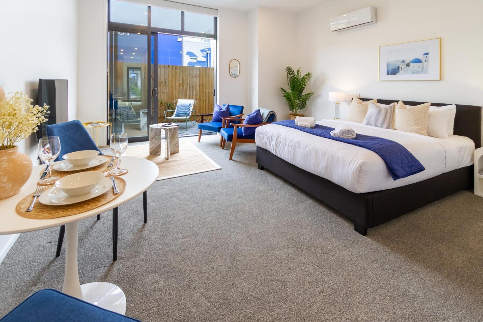 Central Christchurch Santorini Style 1Br Studio Экстерьер фото